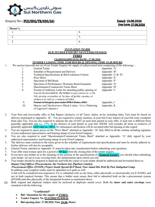 Tender Document