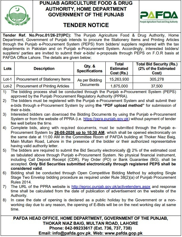 Tender Document
