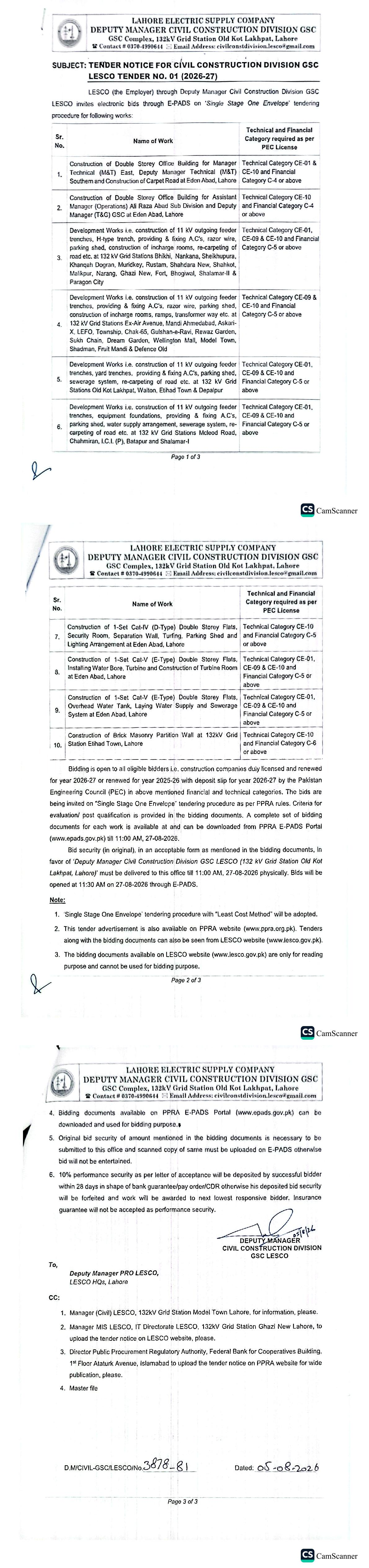 Tender Document
