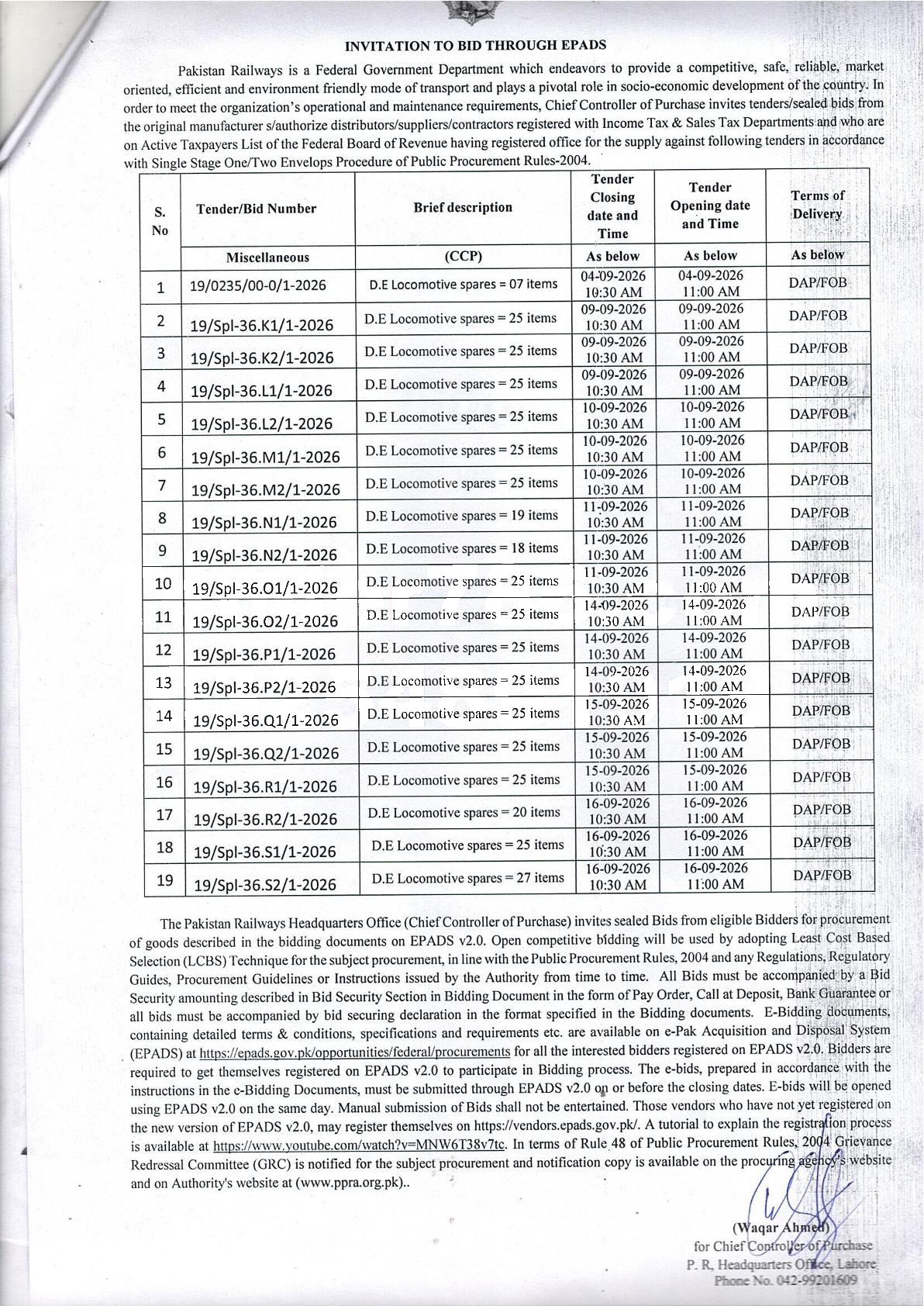 Tender Document