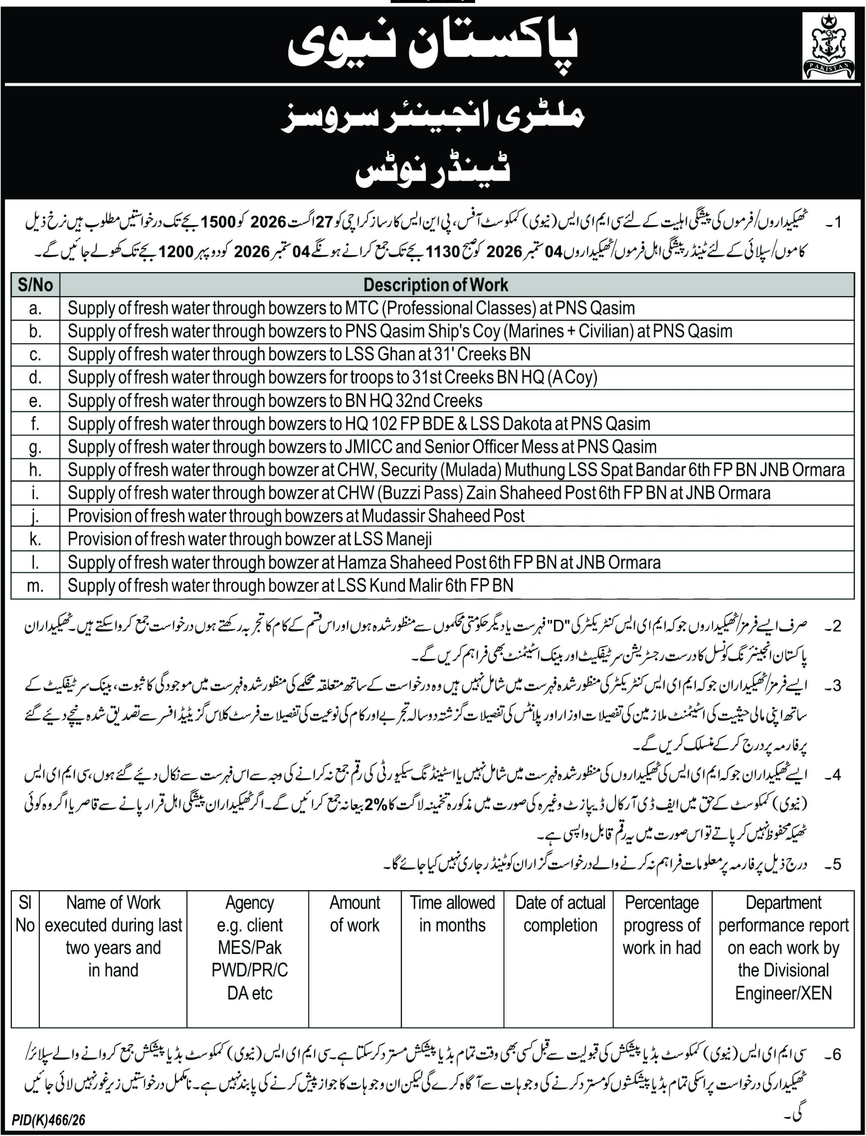 Tender Document