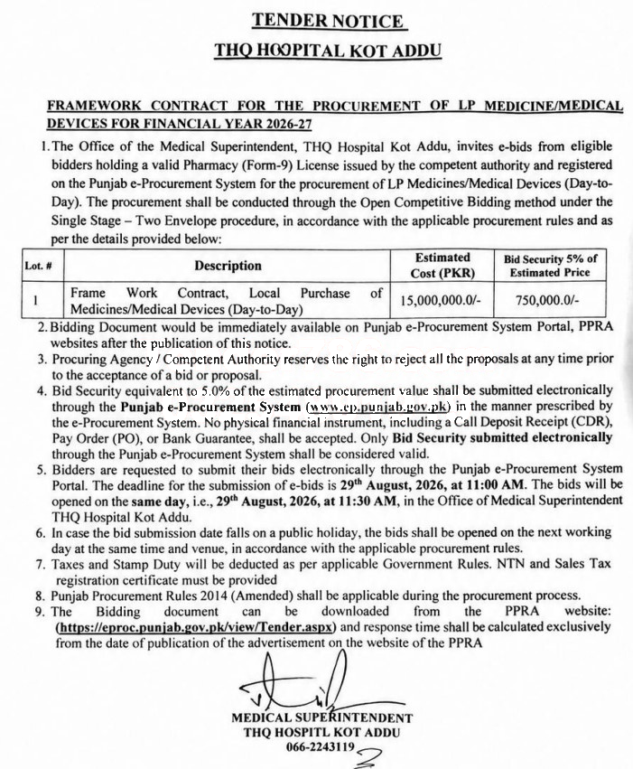 Tender Document