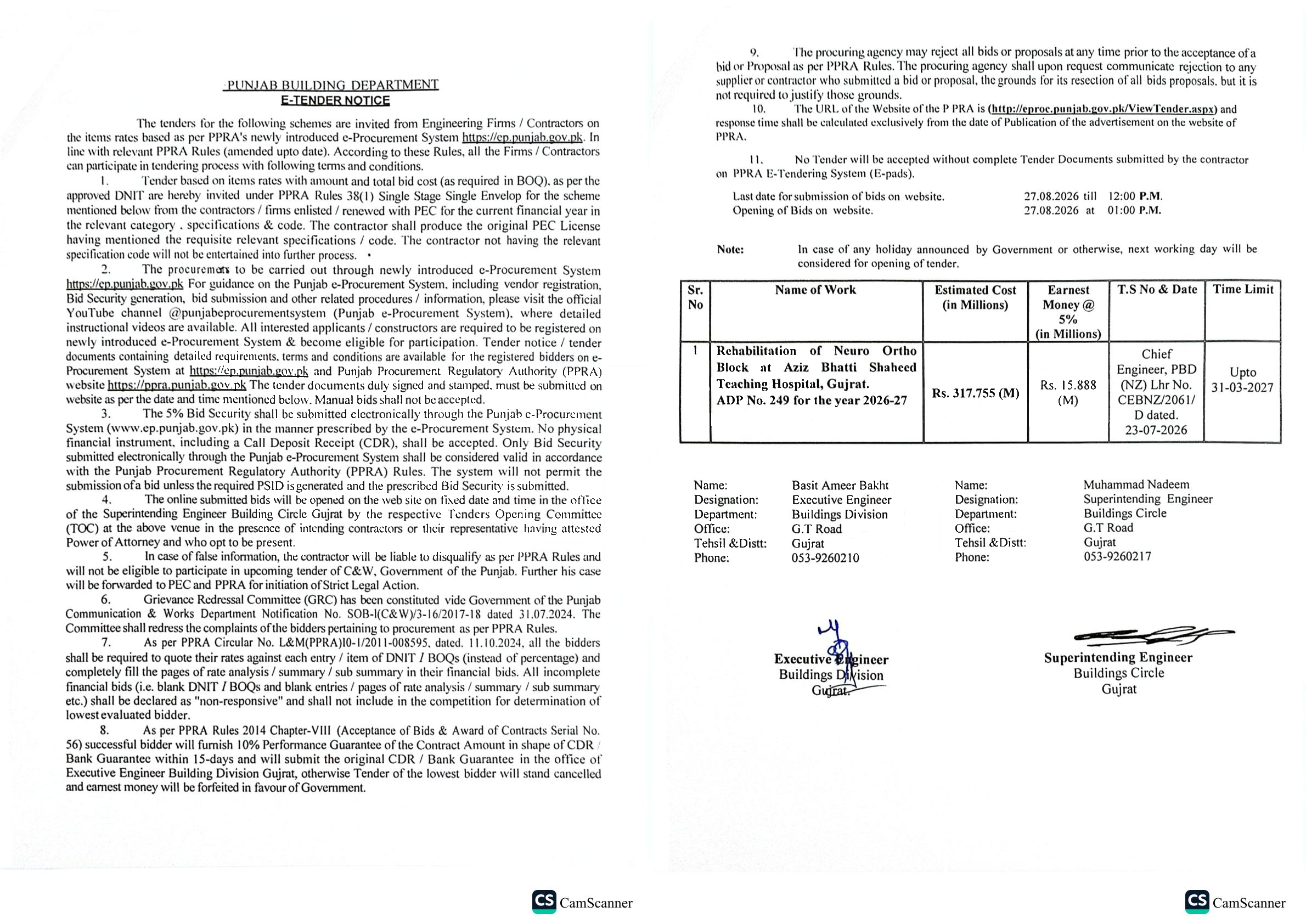 Tender Document