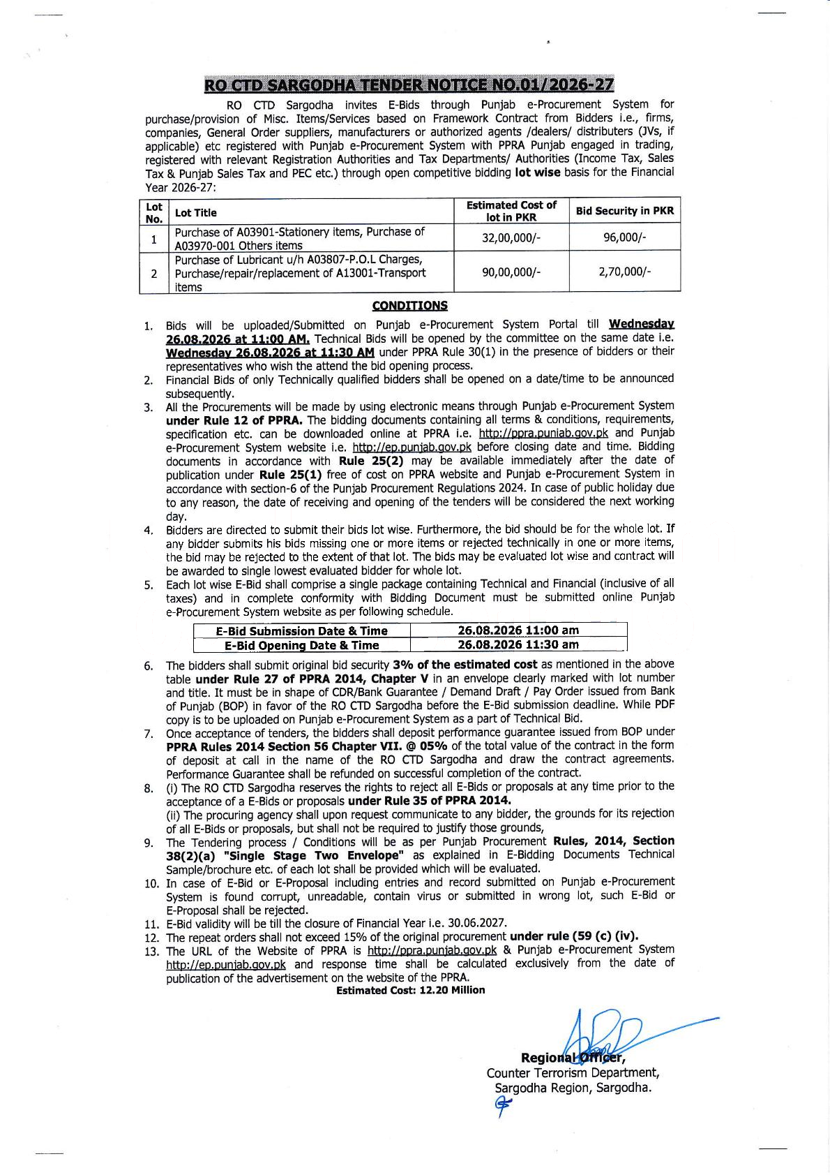 Tender Document