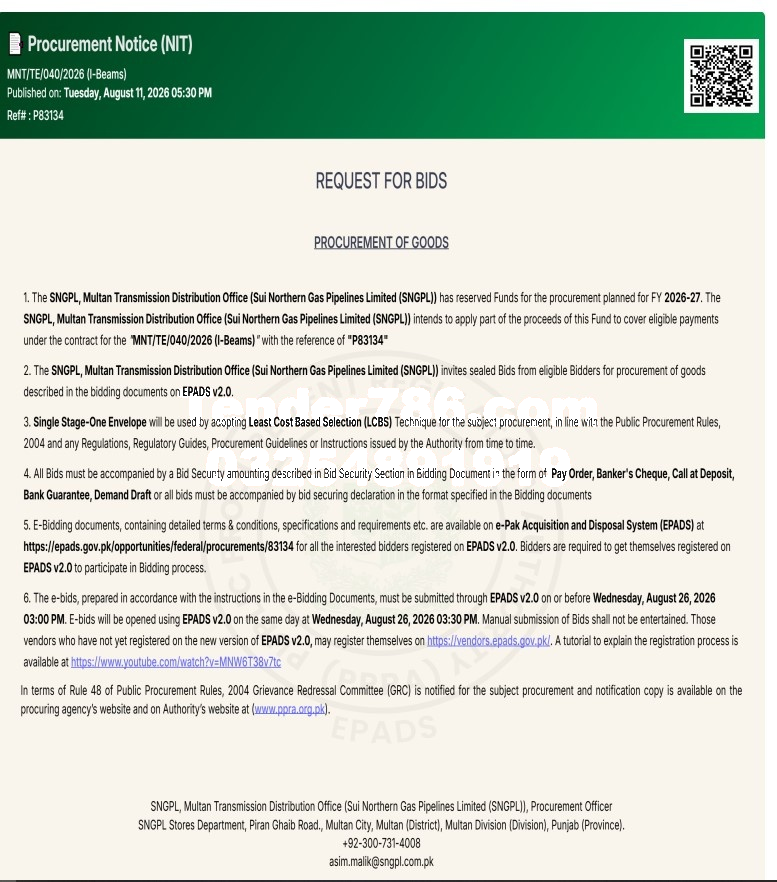 Tender Document