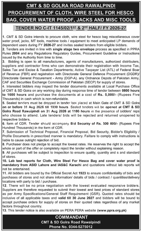 Tender Document
