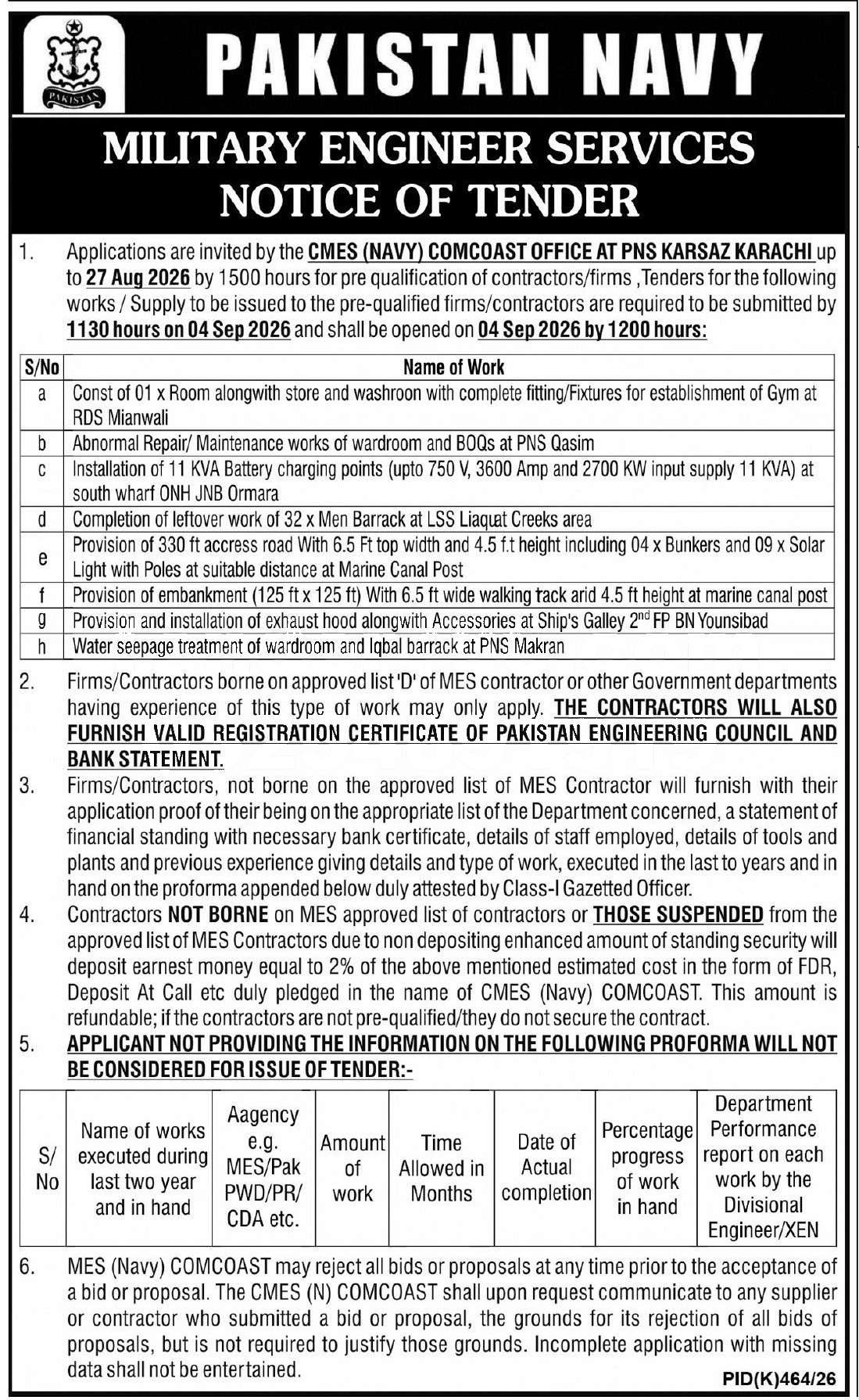 Tender Document