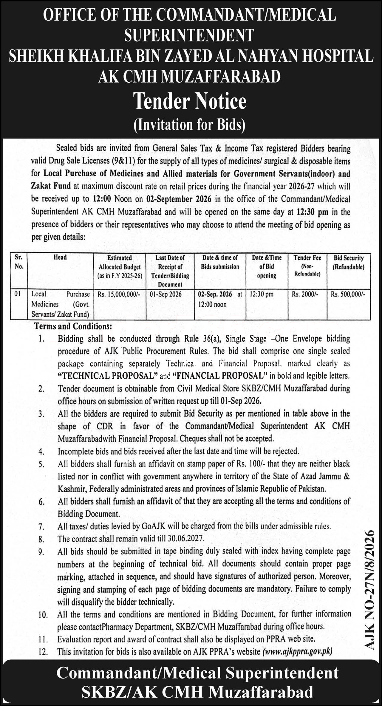Tender Document