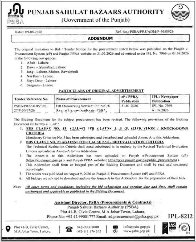 Tender Document