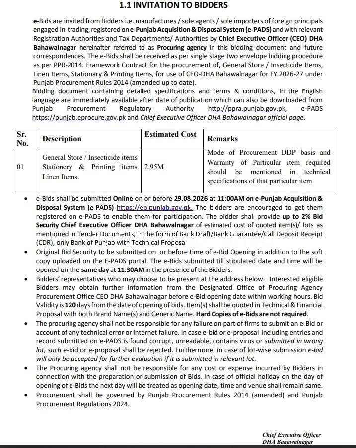 Tender Document