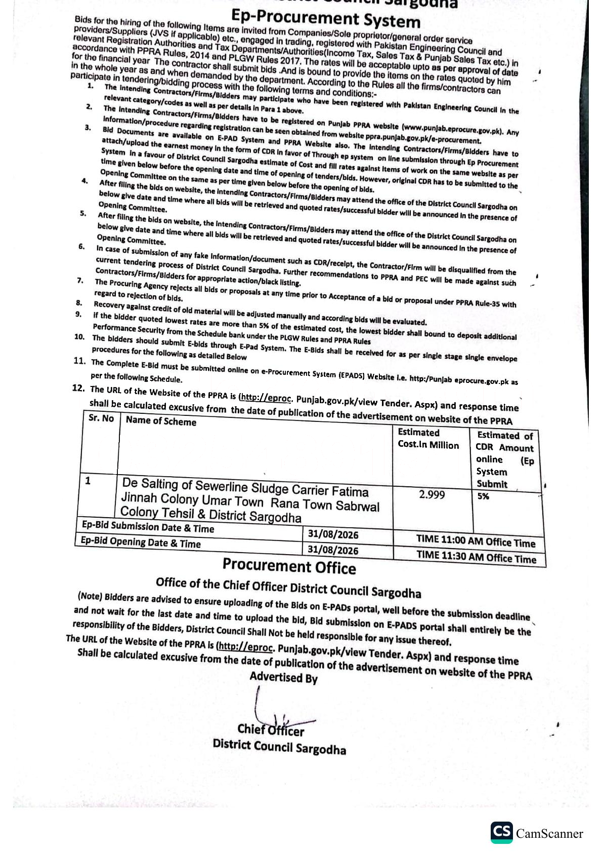 Tender Document
