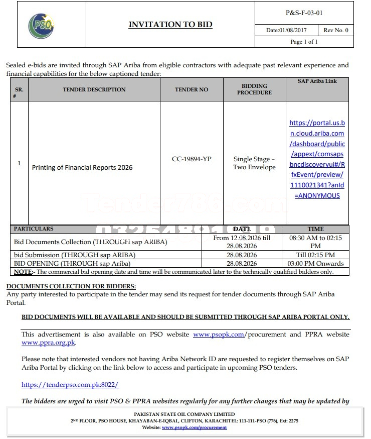 Tender Document