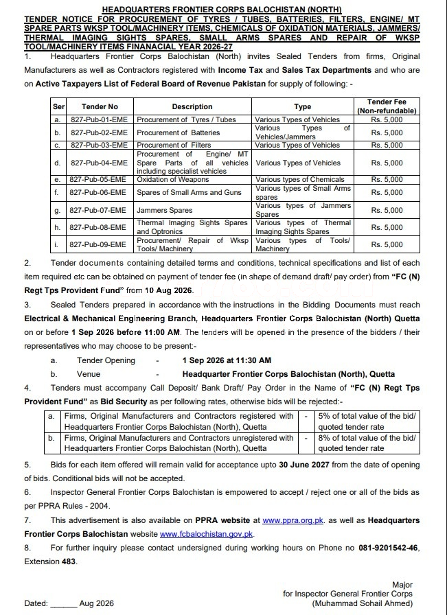 Tender Document