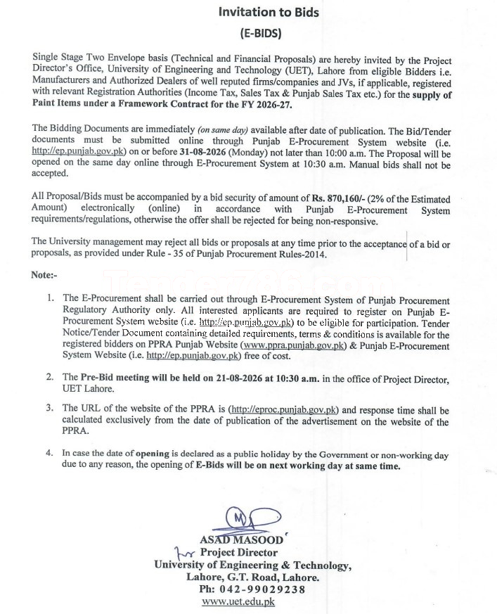 Tender Document