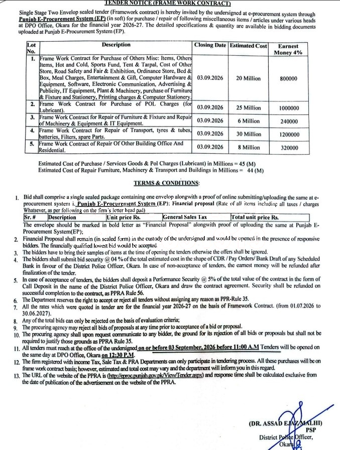 Tender Document