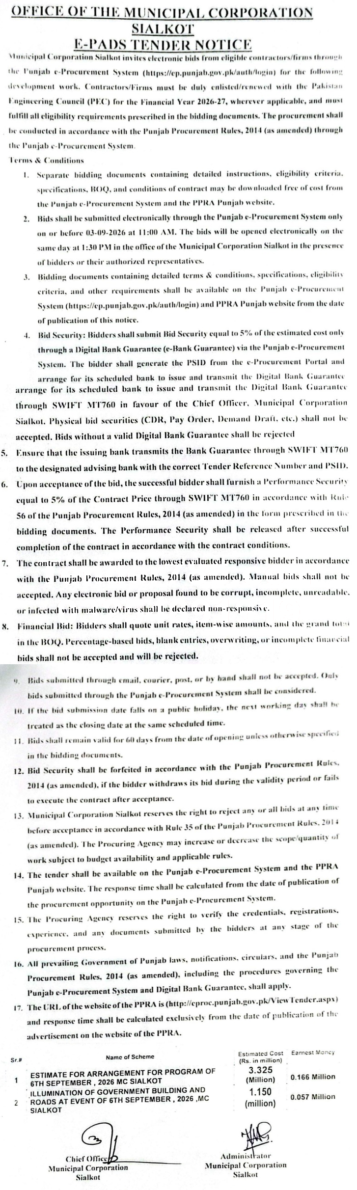 Tender Document