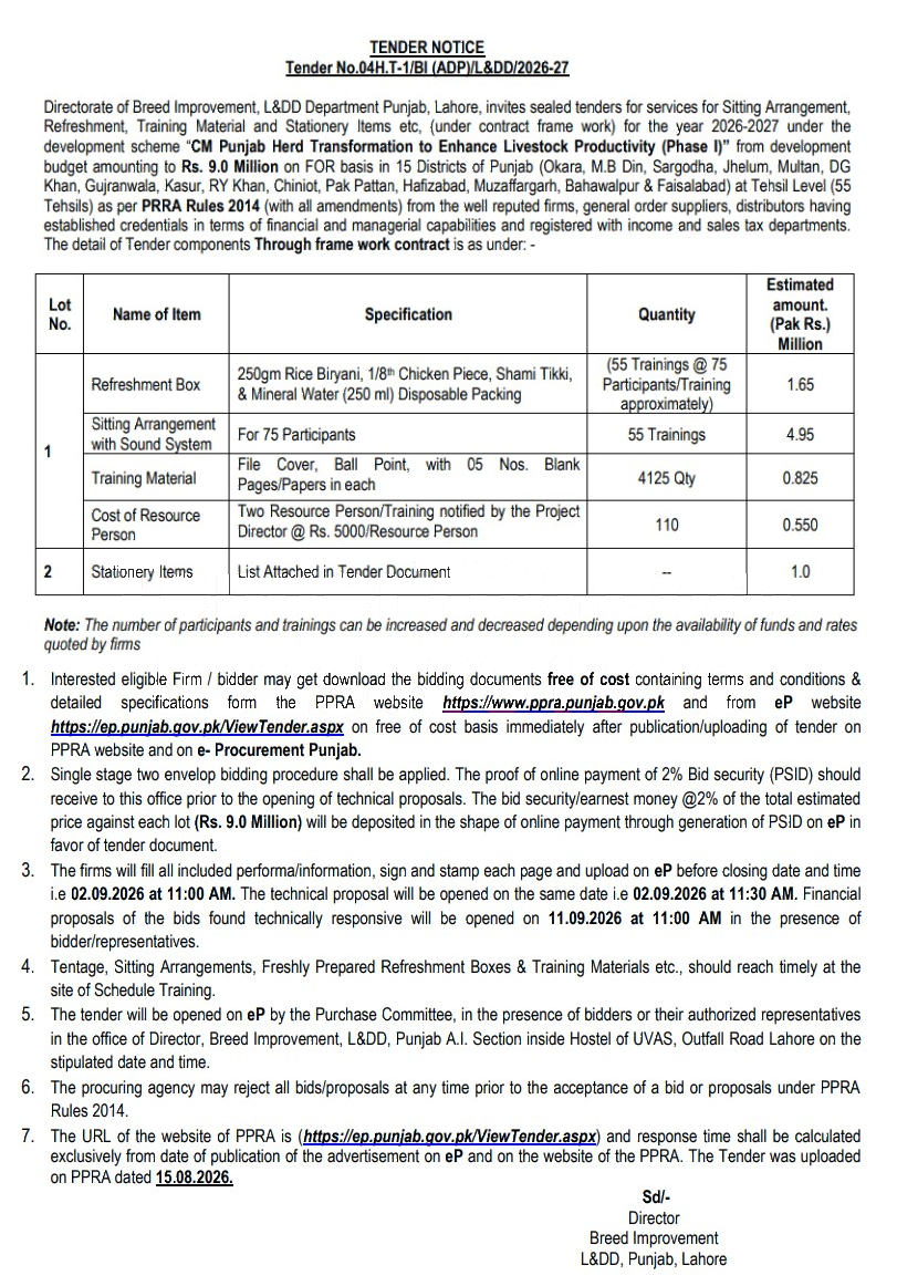 Tender Document