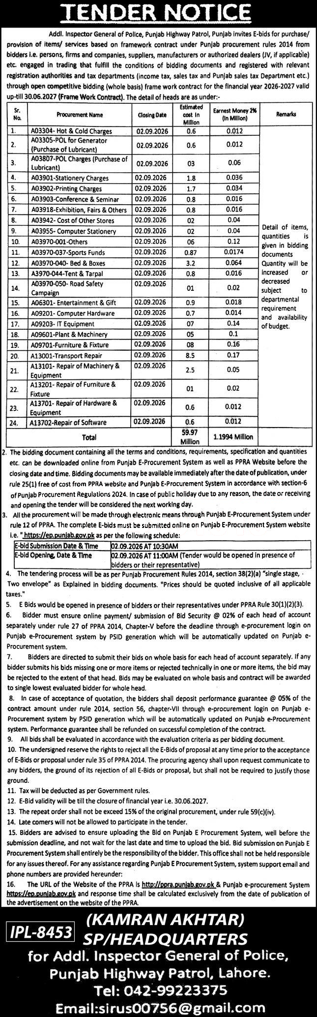 Tender Document