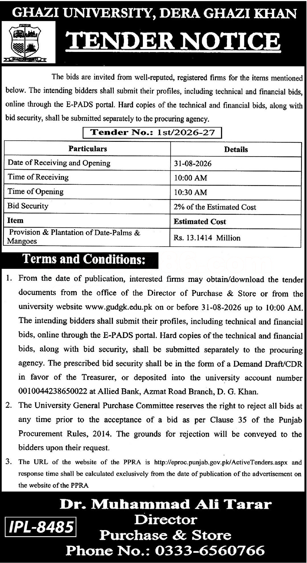 Tender Document