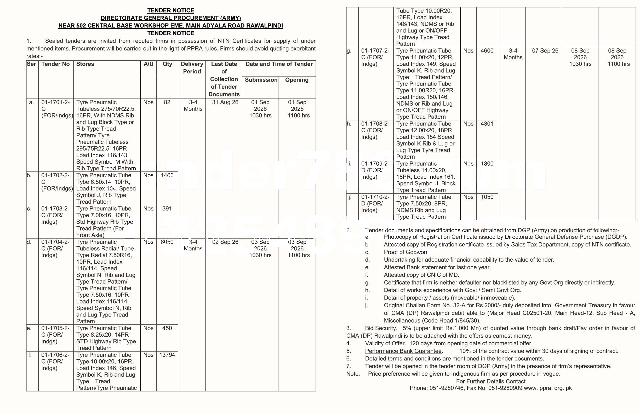 Tender Document