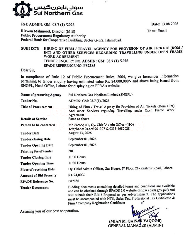 Tender Document