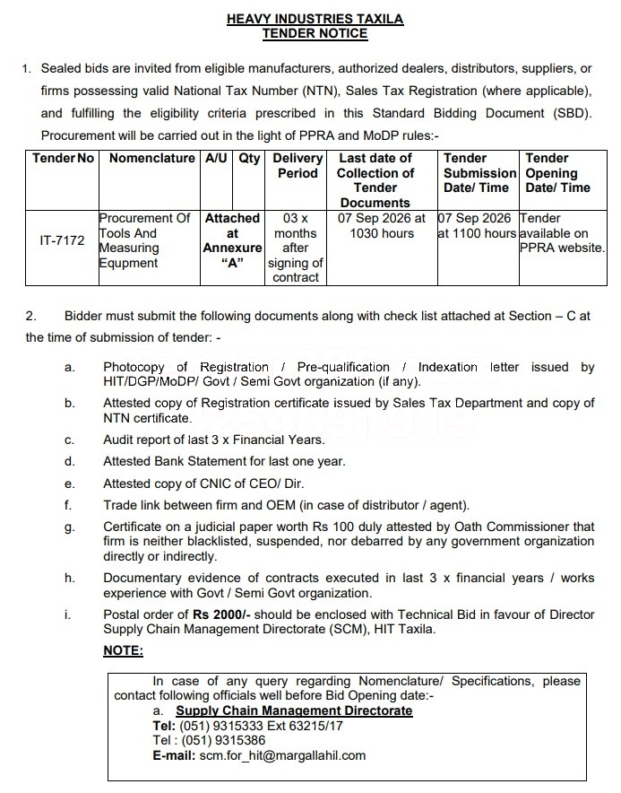 Tender Document
