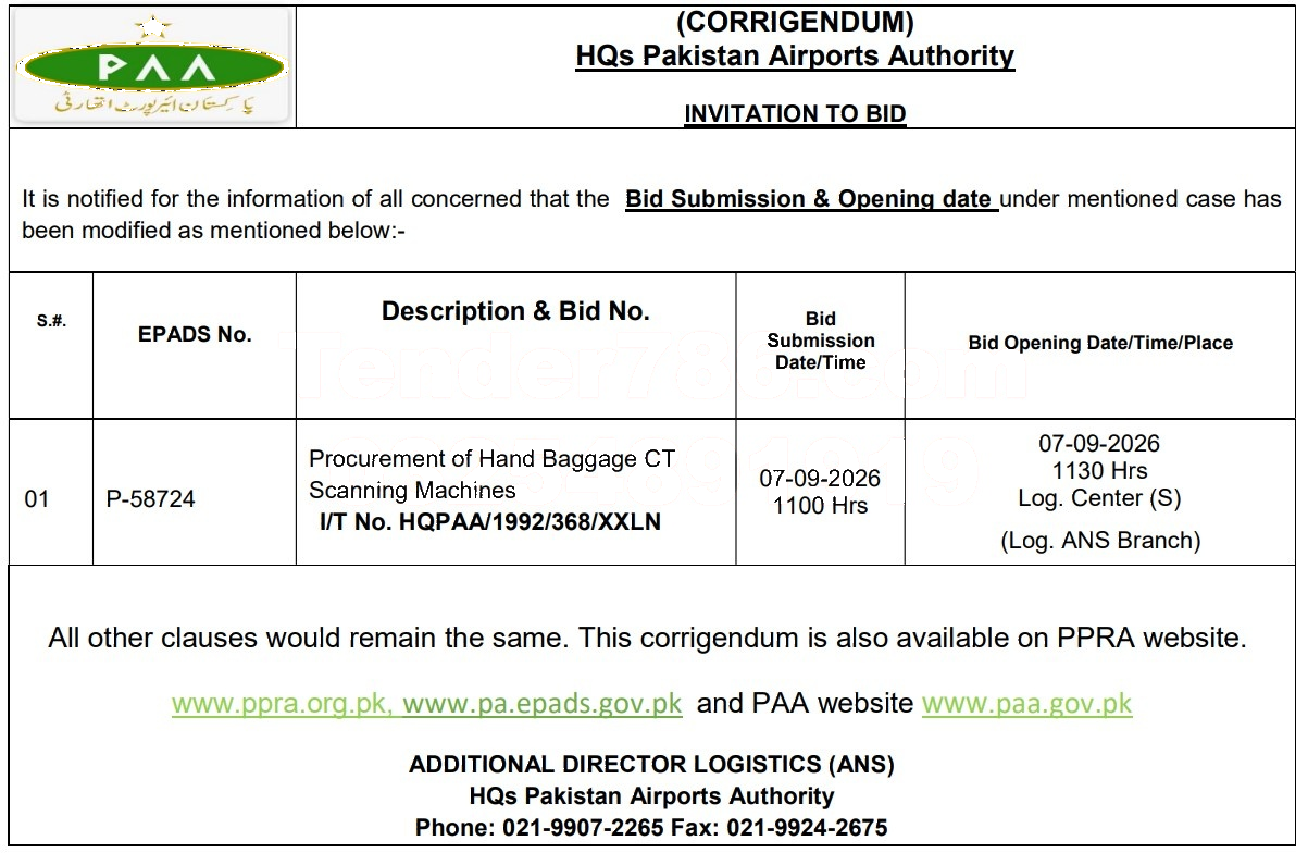 Tender Document
