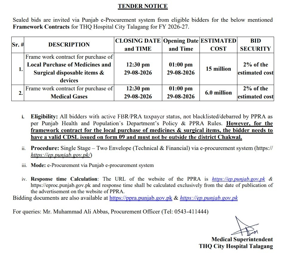 Tender Document