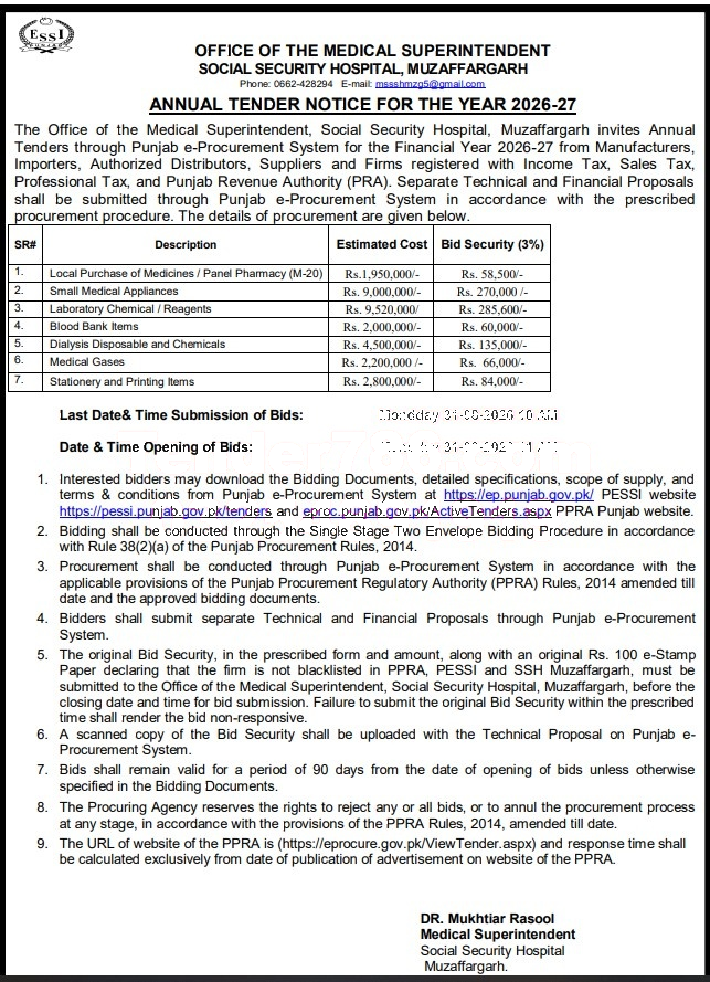 Tender Document