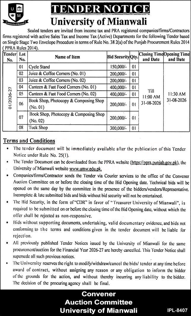 Tender Document