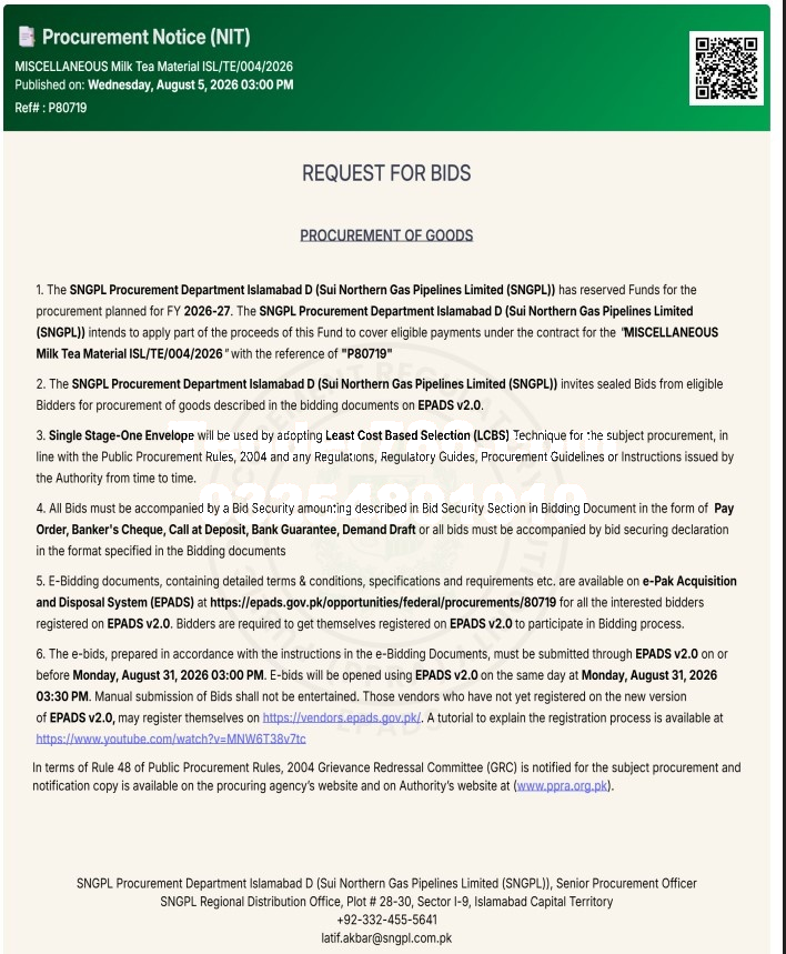 Tender Document
