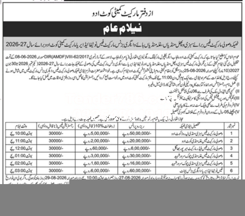 Tender Document