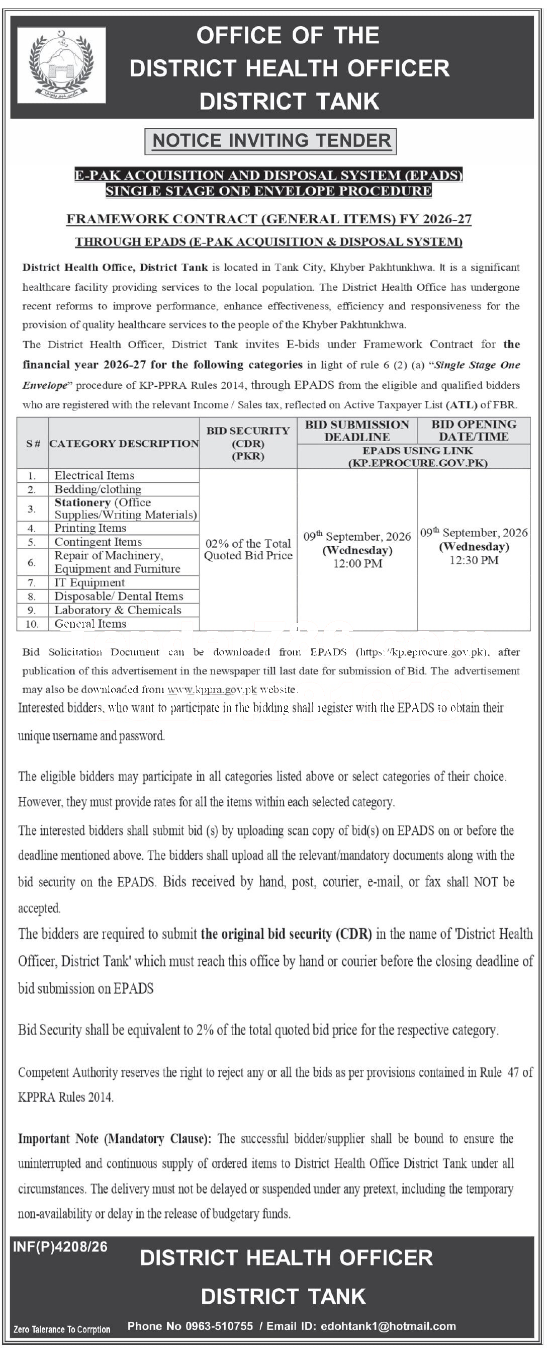 Tender Document