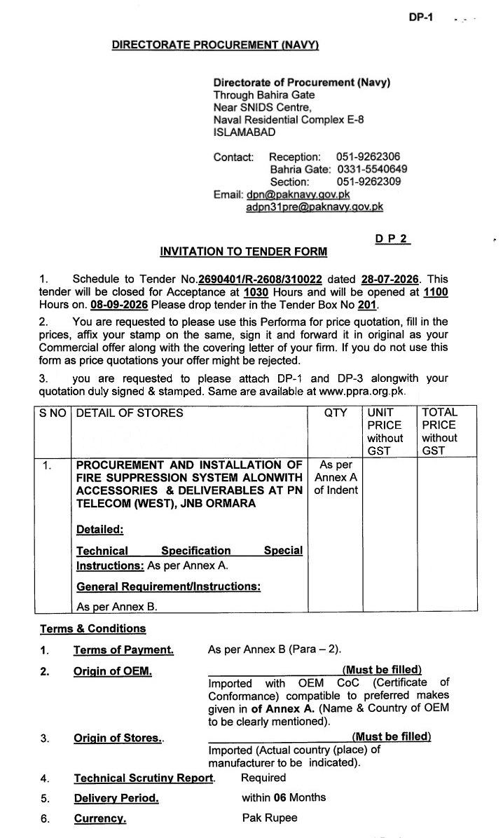 Tender Document