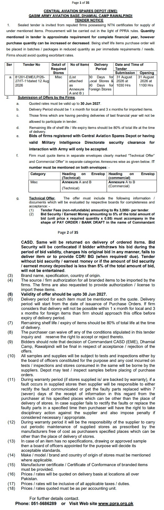 Tender Document