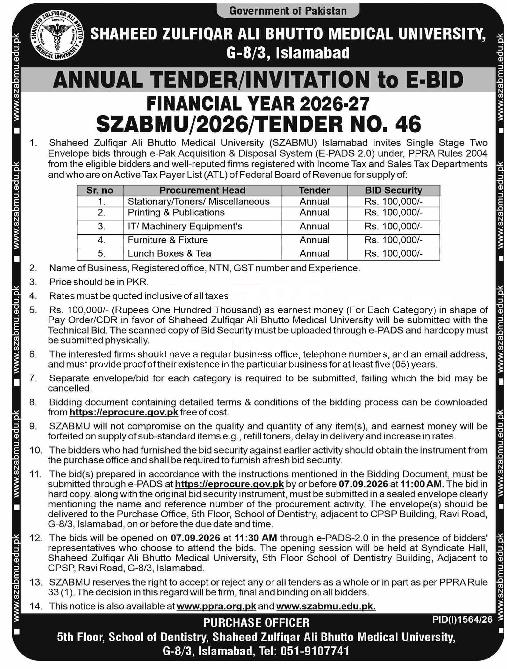 Tender Document