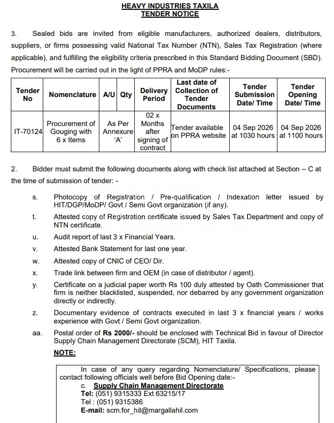 Tender Document