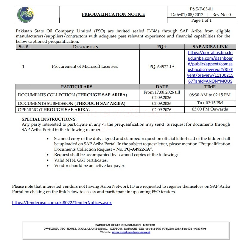Tender Document