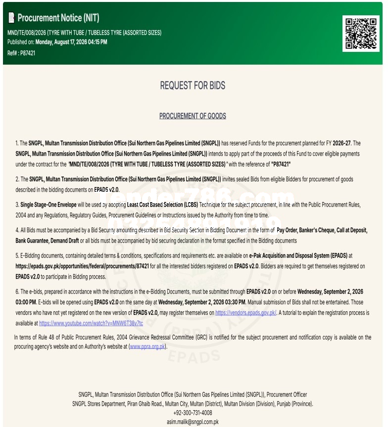 Tender Document