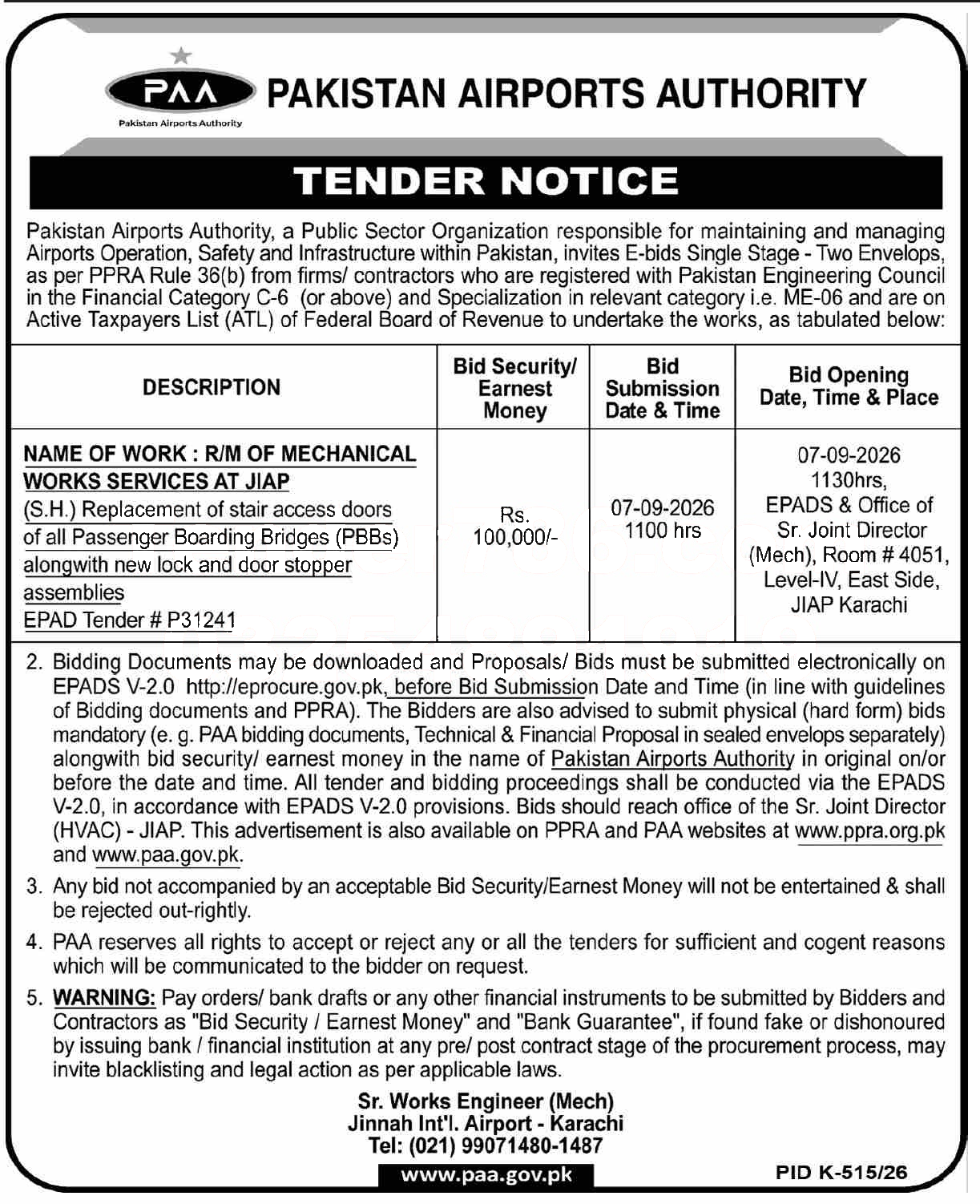 Tender Document