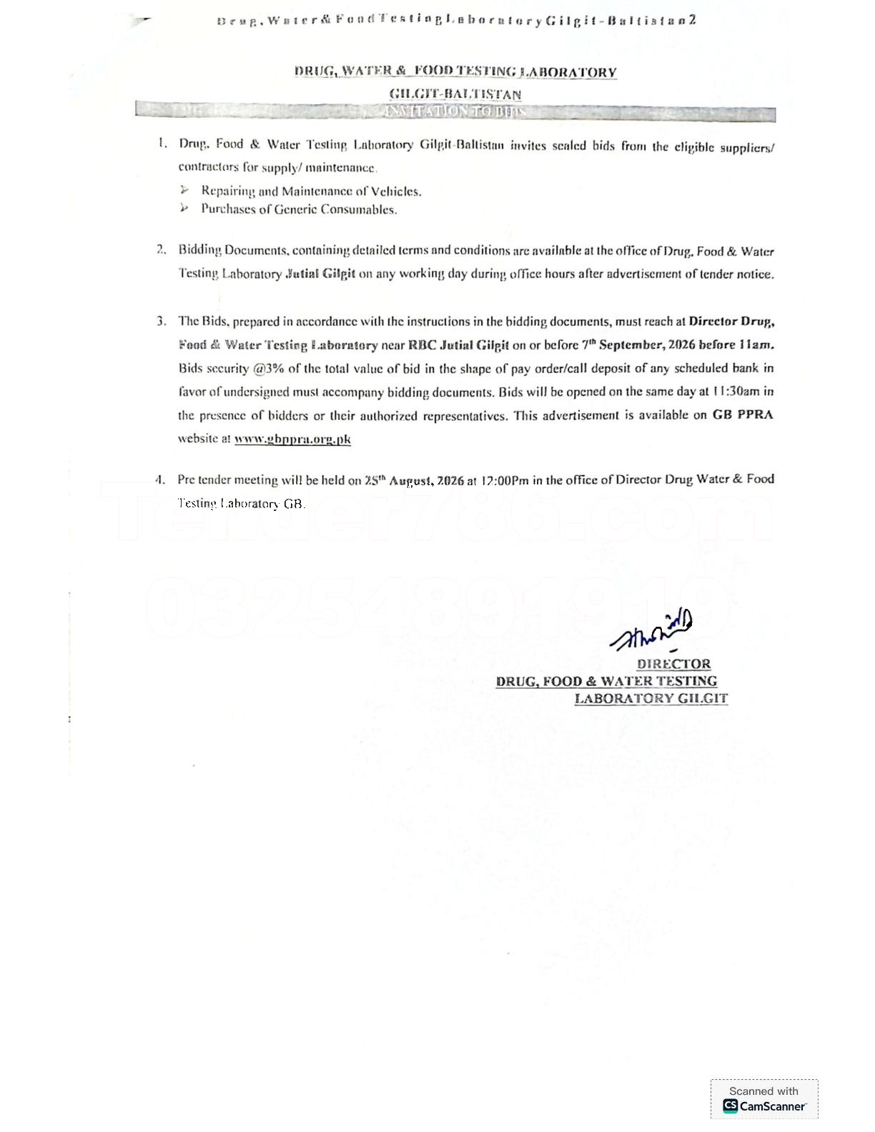 Tender Document