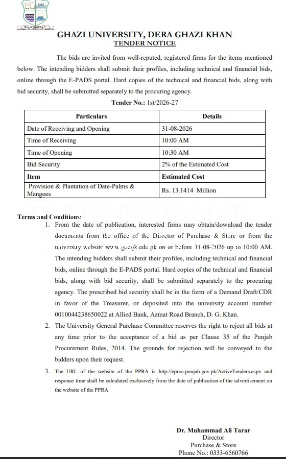 Tender Document