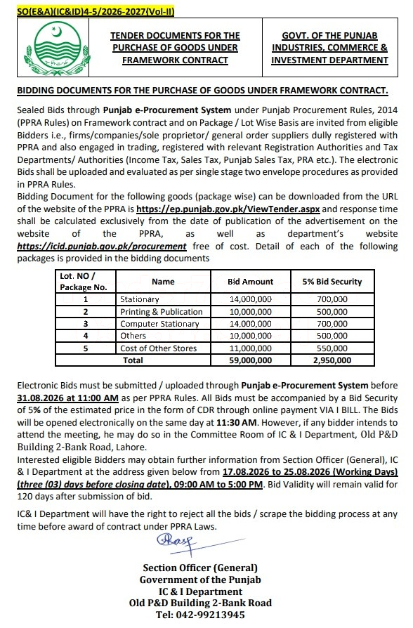 Tender Document