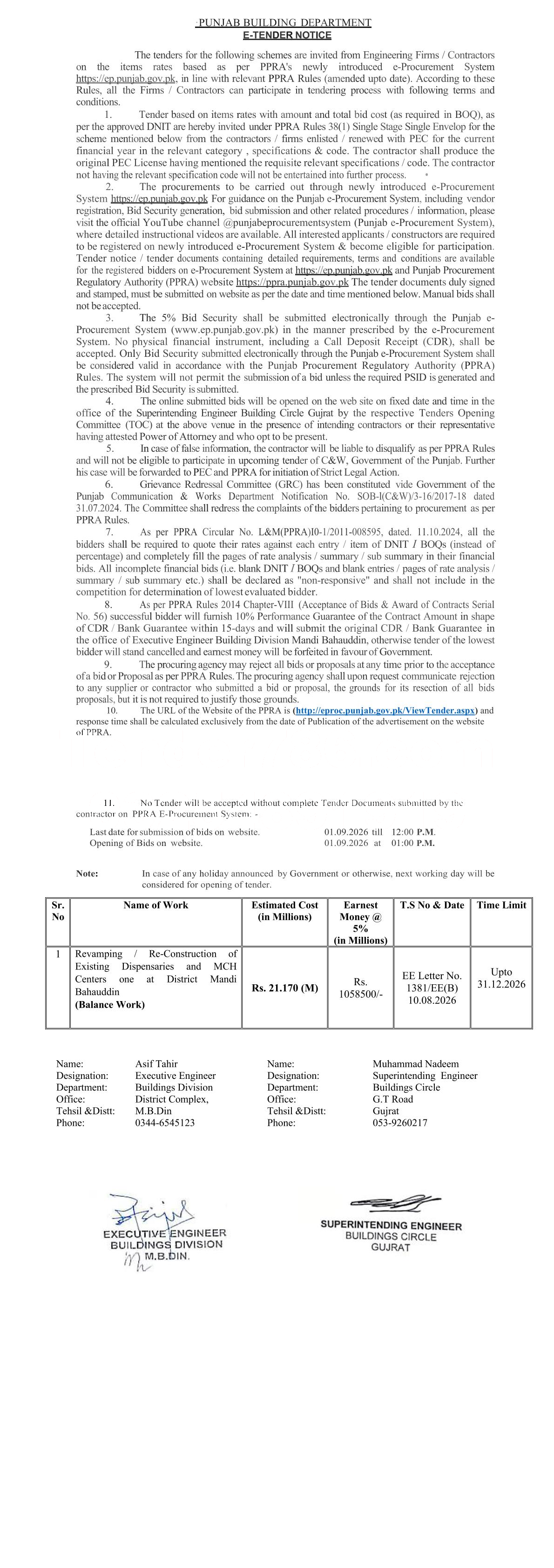 Tender Document