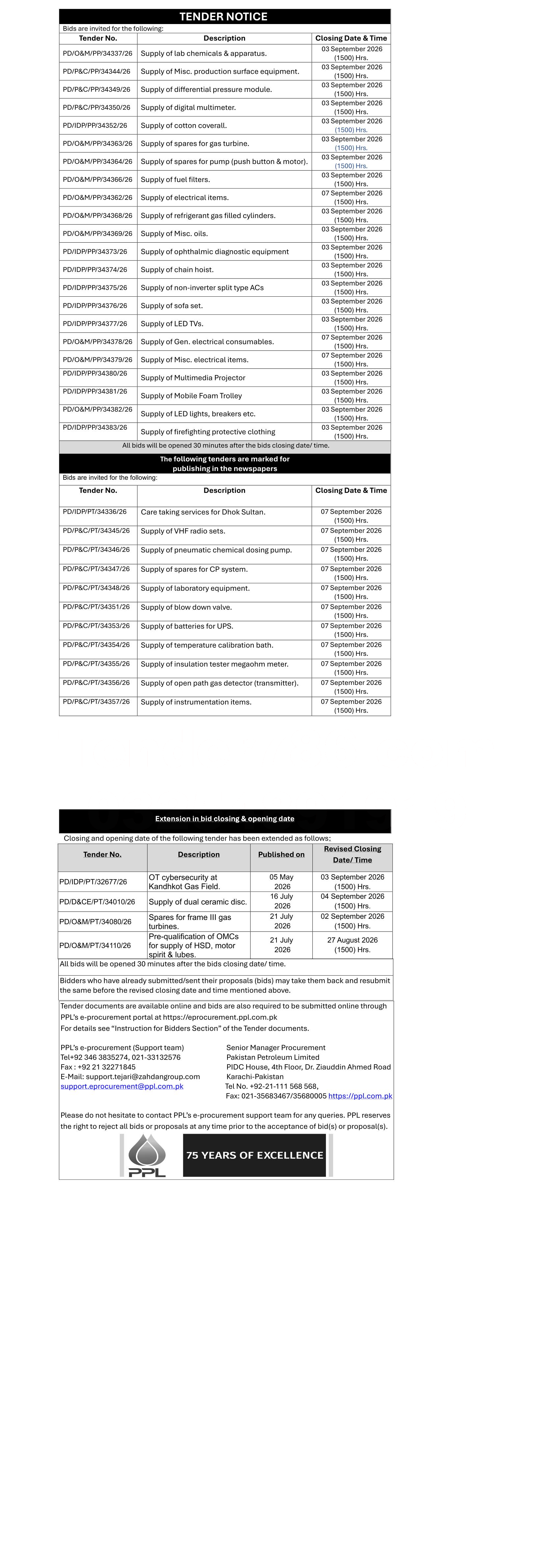 Tender Document
