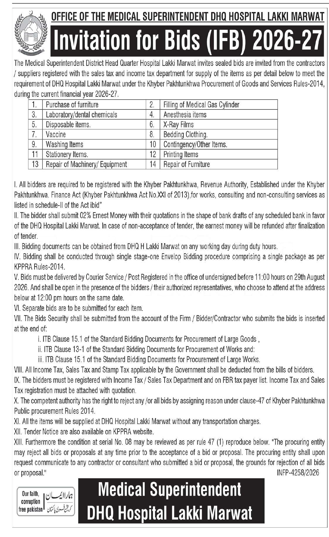 Tender Document