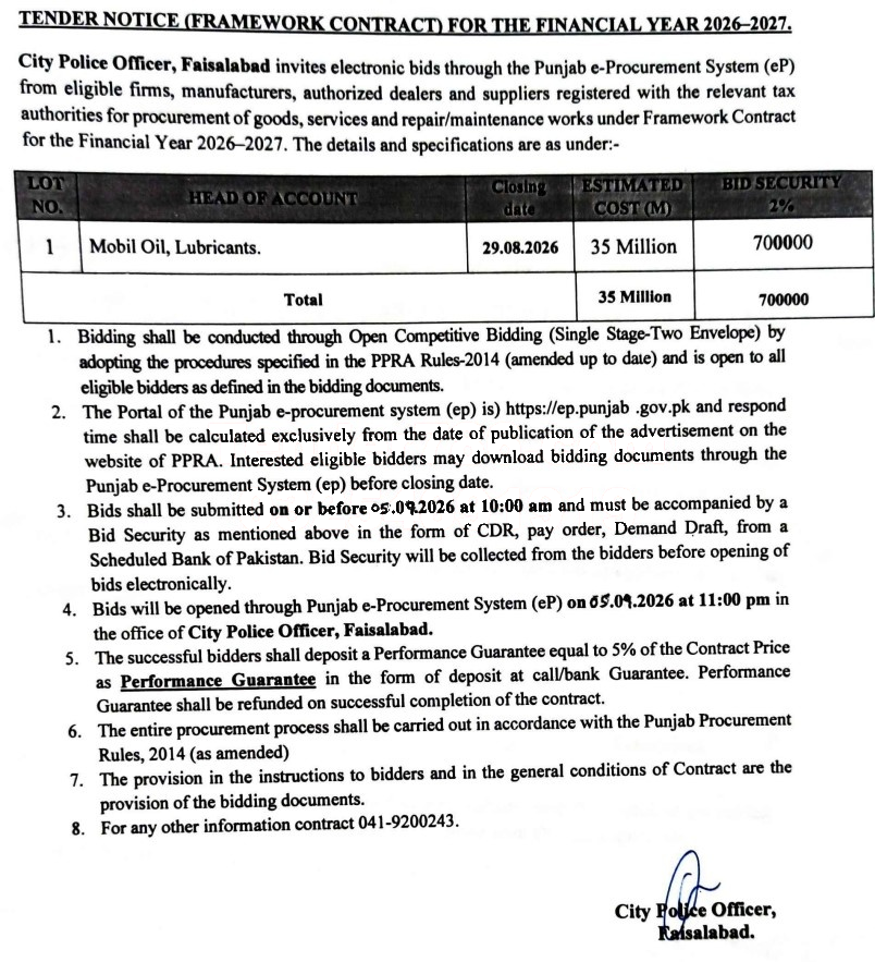 Tender Document