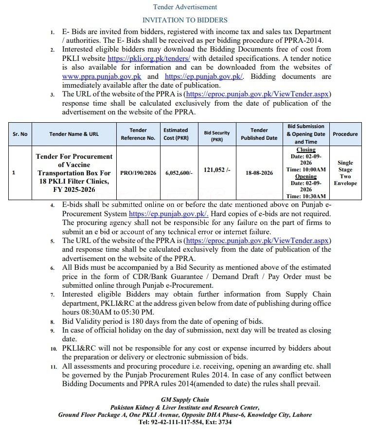 Tender Document