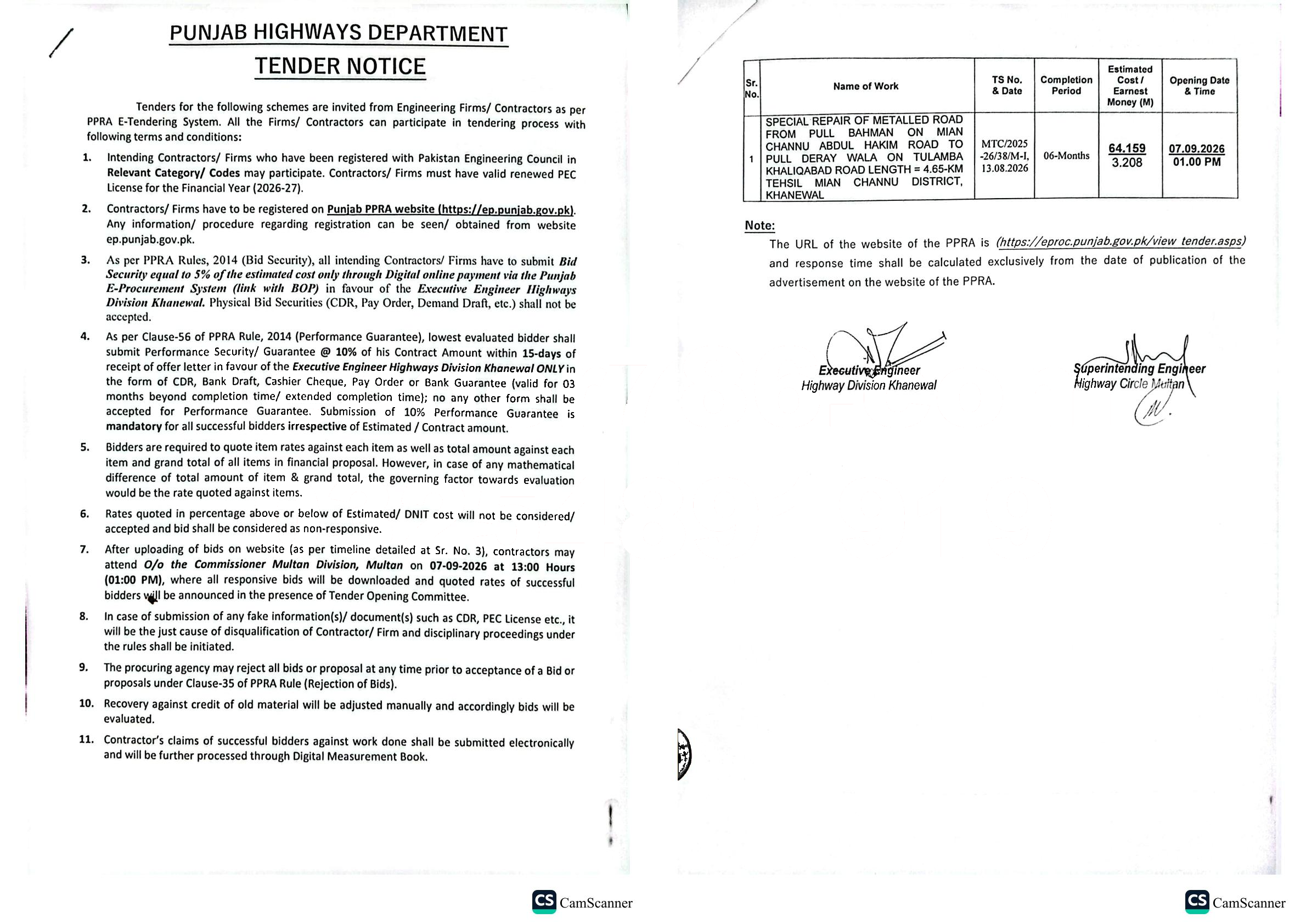 Tender Document