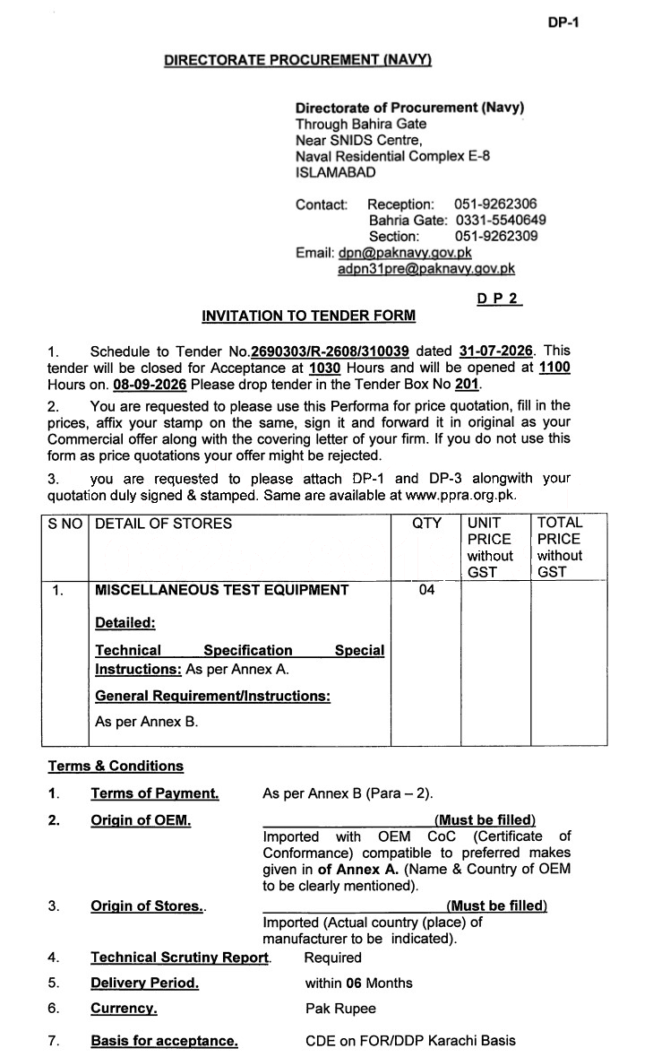 Tender Document